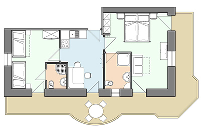 Grundriss Wohnung Kornblume