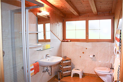 Bad in der Ferienwohnung Ringelblume